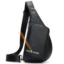 WESTAL Men's Shoulder Bag Men's Genuine Leather Chest Pack Man Sling Messenger Bags Belt Small Crossbody Bags Side Bags for Men