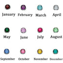 Atoztide Keychain Stainless Steel Custom Birthstone Tree of Life Family Member Tree Keyring Birthday Chrismas Gifts for Family