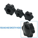 M4 M5 M6 M8 M10 M12 Plum PP Hand Tighten Nuts Handle Thread Star Mechanical Black Thumb Nuts Clamping Knob Manual Nuts