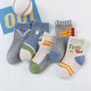 5 Pairs Cute Cartoon Newborn Infant Girl Soft Cotton Socks Winter Toddler Kids Baby Christmas Boy Accessories 0-2Y Miaoyoutong