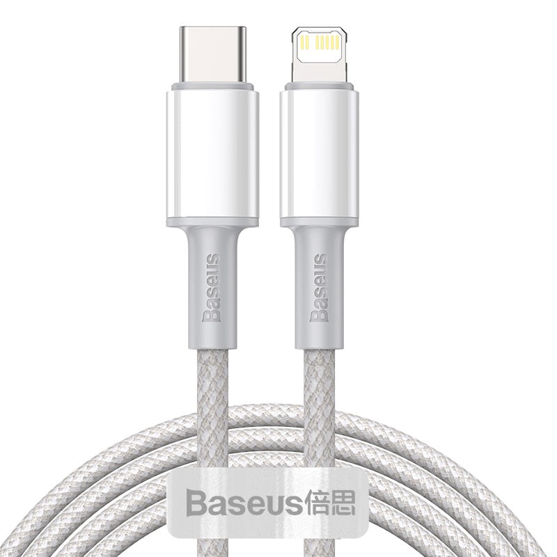 Baseus 20W USB Type C to Lighting Cable for iPhone 12 Mini Pro Max PD Fast Charging Cable For iPhone 11 Pro X 8 7 Plus Data Wire