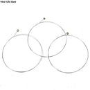 5Pcs Silver Tone Steel Strings E-1 for Acoustic Guitar Strings