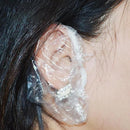 100pcs Disposable Waterproof Ear Cover Transparent Bath Shower Hair Salon  Earmuffs Coloring  Protector  Caps