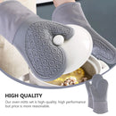7Pcs/set Microwave Gloves Heat Insulation Silicone Baking Gloves Oven Mitt Pot Holder Nonslip Grilling Pad Hand Clip For Kitchen