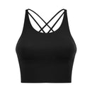 SHINBENE UPATED 2.0 Gym Running Crop Tops Women Soft Nylon Fitness Yoga Sport Bras Tops Anti-sweat Padded Workout Brassiere