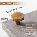 KAK Gold Cabinet Knobs Black Kitchen Handles Zinc Alloy Colorful Furniture Knobs for Kids Room 30mm Cupboard Door Pulls Hardware
