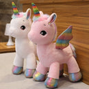 1pc 40CM Fantastic Unicorn Plush Toy Rainbow With Wings Stuffed Unicornio Doll Toys for girl Children Birthday Gift Pillow
