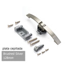 NAIERDI 5PCS Camper Car Push Lock with Handle RV Boat Home Cabinet Drawer Latch Button Locks Furniture Handle Hardware