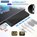 KARTOMAN USB 3.0 HUB 4K HDMI-compatibl Gigabit Ethernet Type C adapter TF/SD for Microsoft Surface Pro 7 Laptop Docking Stations