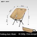 3F UL GEAR  Outdoor folding Aluminum chair leisure Portable Ultralight Camping Fishing Picnic Chair Beach Chair Seat