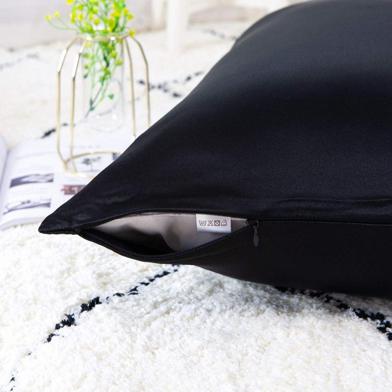 25MM Pure Silk Zipper Pillowcase 1pc 100% Nature Mulberry Silk Pillow Cover Single pillow Case