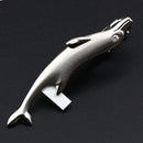 Quality Men's Classic Tie Clip Glasses Fish Airplane Fork Spoon Shape Metal Chrome Stainless Pin Clasp For Business Corbata Gift