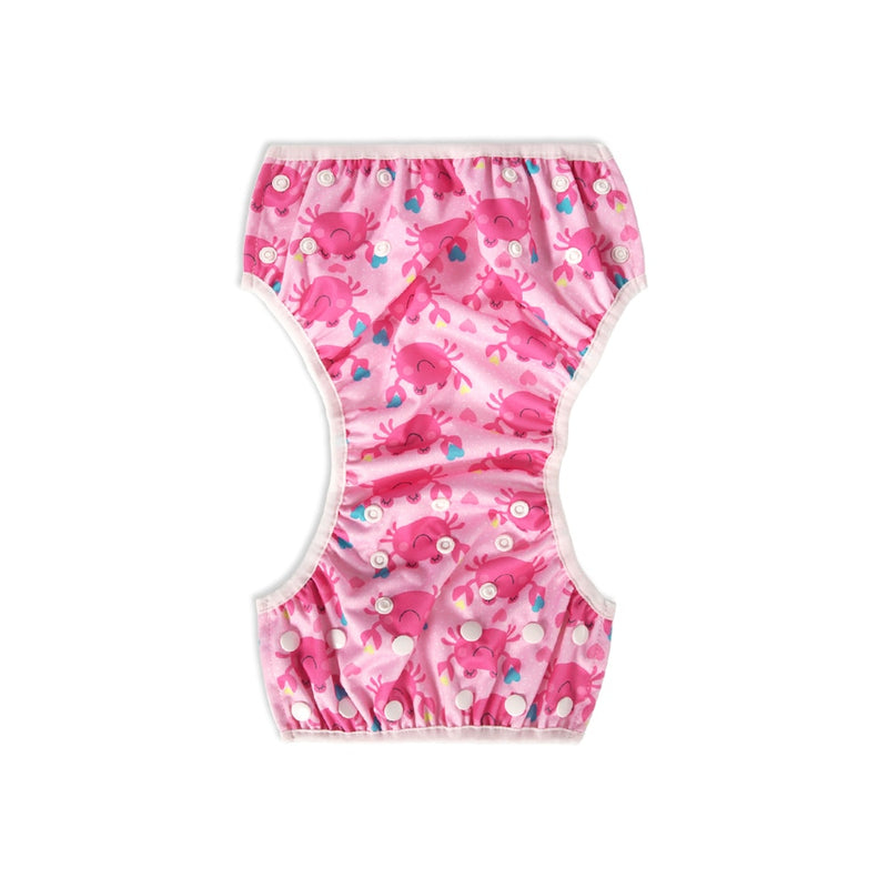 Happy Flute 1pc Baby Summer Waterproof Adjustable Cloth Diapers Pool Pant Swimming Diaper Cover Reusable Washable Baby Nappy