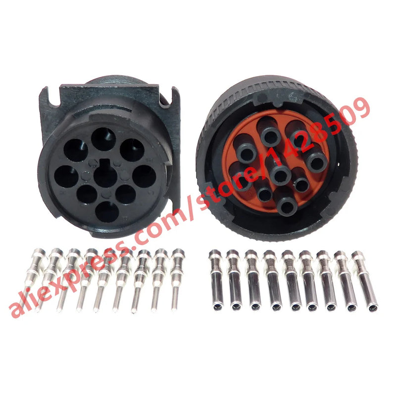 1 Set 9 Pin HD16-9-1939P HD16-9-1939S Auto Diagnose Interface Wire Connector Male Female Wiring Harness Waterproof Socket