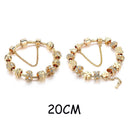 2020 Wholesale INS gold flower bead Bracelets&amp;Bangles For Women Pulseira Feminina Charm Crystal Jewelry Trendy Bracelet BT200303