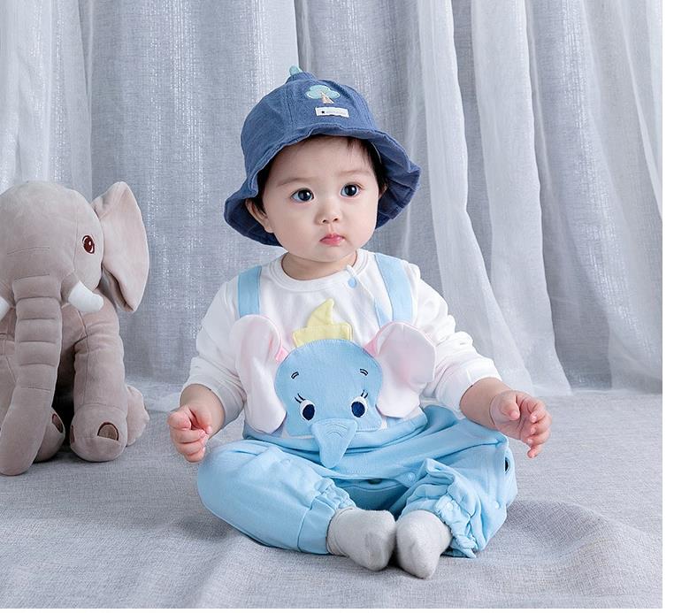 Newborn baby jumpsuit, baby boy and baby cotton covered foot jumpsuit. 9