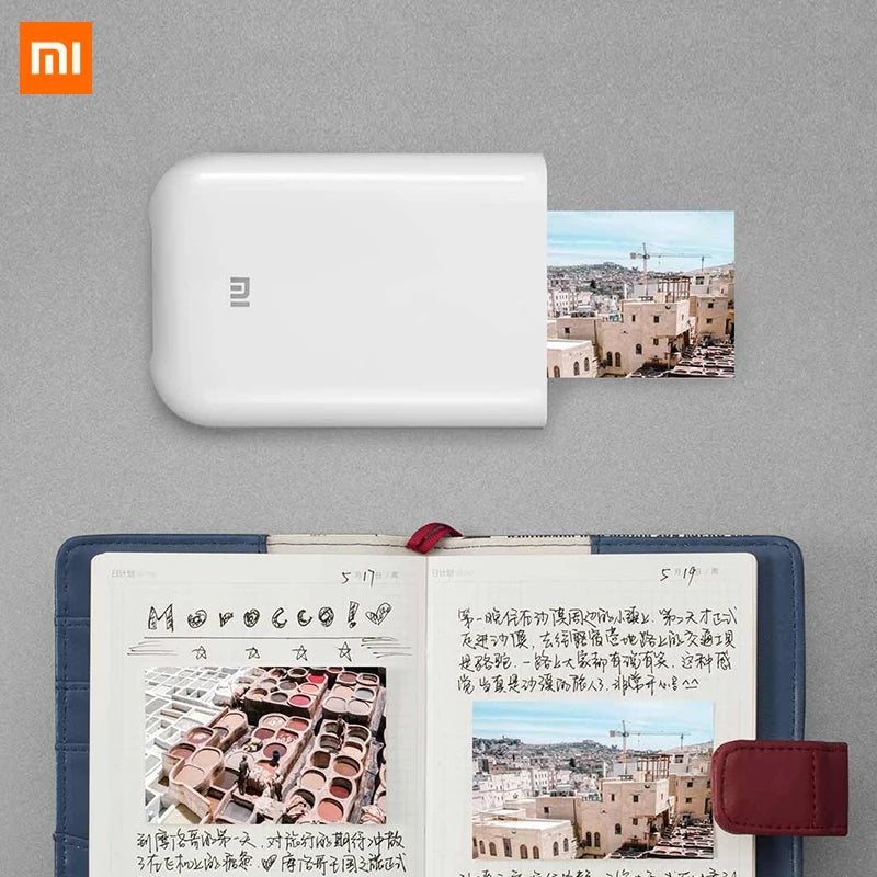 Xiaomi mijia AR Printer 300dpi Portable Photo Mini Pocket With DIY Share 500mAh picture printer pocket printer work with mijia