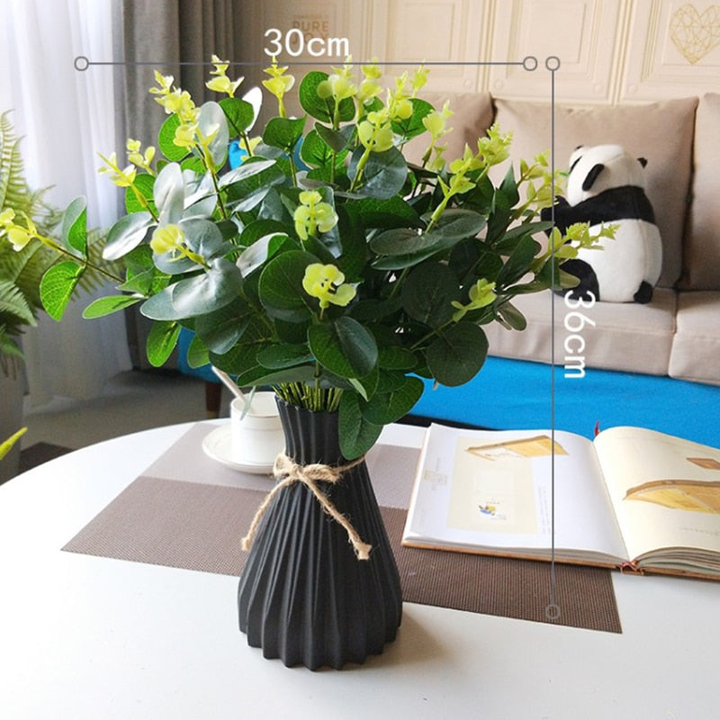 Plastic Vases Home Decoration Anti-ceramic Vases European Wedding Modern Decorations Rattan-like Unbreakable Creative Simplicity