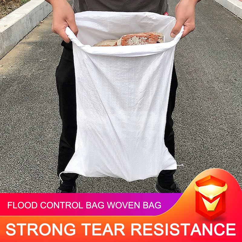 10PCS/lot Flood Protection Sandbag Reusable Polypropylene Plastic Sandbag for Flood Rescue Soil Filling Bags Survival Escape kit