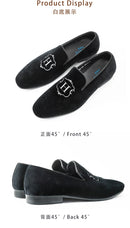 The Vesper | Handmade Velvet Slip-On Loafer