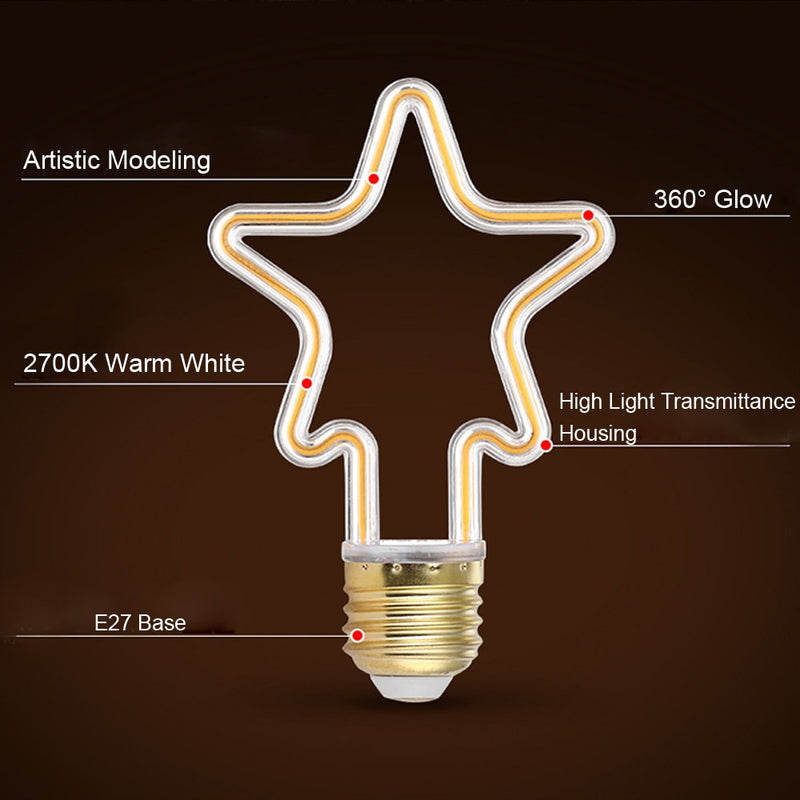 Retro LED Edison Bulb 220V 230V E27 LED Soft Filament Light Home Lamp Ampoule Incandescent Bulb Holiday Lighting Decoration