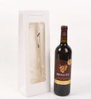 Sichtbare Weinbeutel, feste Papiertüten, weiße Papiertüte mit Klarsichtfenster für Wein-, Blumen-, Geschenkverpackung, Party-, Festival-Geschenkverpackung