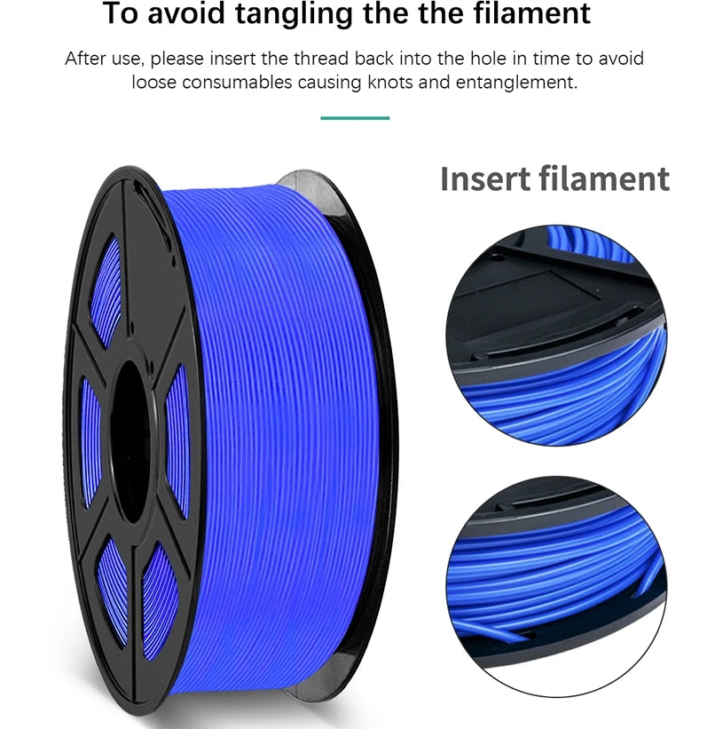 SUNLU PETG 1KG 3D Filament 1.75MM 5Rolls Arranged Neatly No Knots No Bubble Bright Color Exo-Friendly Good Toughness