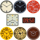 Custom Printed Clocks Tile Building Blocks  wall clock 1x2 2x2 MOC Decoration Bricks Round City Alarm Construction Toys