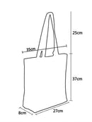 New Lady Tote Bags Black White Cute Cat Printed Fabric Eco Handbag High Capacity Shopping Office Reusable Casual Shoulder Bag