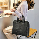 Fashion Women's PU Leather Briefcase For 13.3" 14.1 Inch Laptop Handbag Girls Shoulder Bags Woman Work Office Leather Handbags