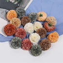 5PCS 4cm Hydrangea Artificial Flowers Head For Wedding Party Home Decoration Christmas New Year Gift Accessories Silk Flower