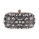 Women's Evening Clutch Bag Party Purse Luxury Wedding Clutches For Bridal Exquisite Crystal Ladies Handbag Apricot Silver Wallet