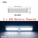 6 10 24 40 60 LEDs Under Cabinet Night Light Motion Sensor Closet Light Kitchen Bedroom Lighting Wall Lamp With Magnetic Strip