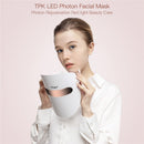 LED Photon Facial Mask Light Therapy Electric Face Massager Skin Rejuvenation Anti-Aging Acne Wrinkle Removal SPA Beauty Machine