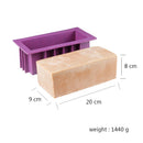 Boowan Nicole Silicone Soap Mold DIY Rectangle Toast Loaf Mould Handmade CP and MP Soap Making Supplies