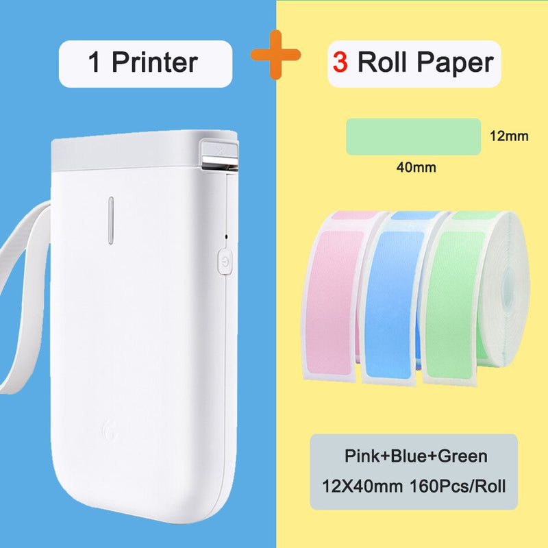 Niimbot  Portable LABEL PRINTER mini thermal Label printer Bluetooth inkless Tag machine For mobile phone iOS AndroidFree D11