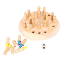 children Kids Memory Match Stick Chess Wooden Chess Checkers Board Game Family Party Game Puzzle Baby Educational Toys