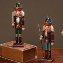 Wooden Nutcracker Soldier Figurines Ornaments 30CM Nutcracker Puppet Desktop Crafts Kids Gifts Christmas HomeDecorations