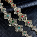 Sunspicems Moroccan Caftan Belt for Women Wedding Dress Body Jewelry Gold Color Metal Waist Chain Adjustable Length Bride Gift