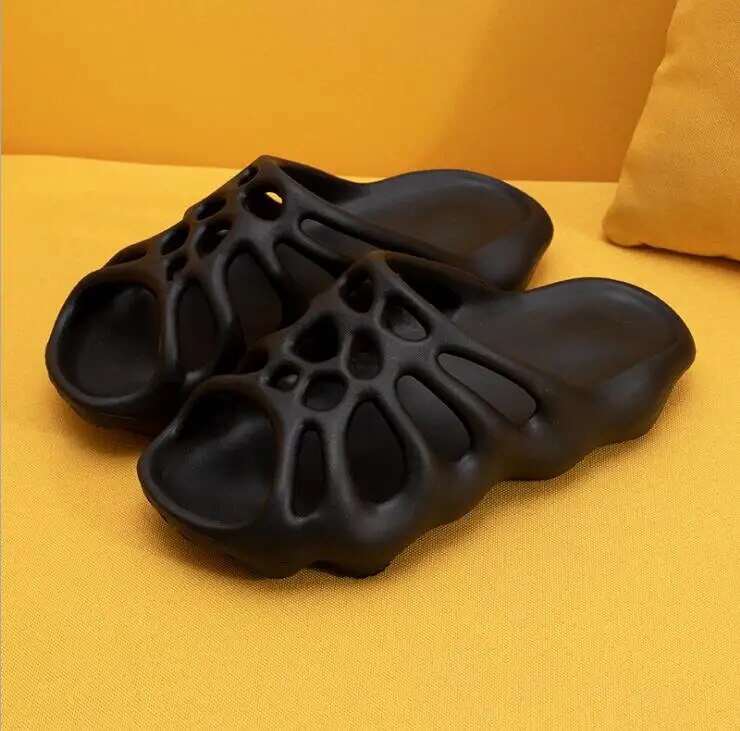 2020 new Home slippers women/men summer fashion skull thick bottom increase indoor couple home soft bottom sandals