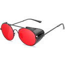 Retro Steampunk Sonnenbrille Herren Damen Designer Marke Rundes Metallgestell Punk Metallschilder Sonnenbrille Gafas de Sol