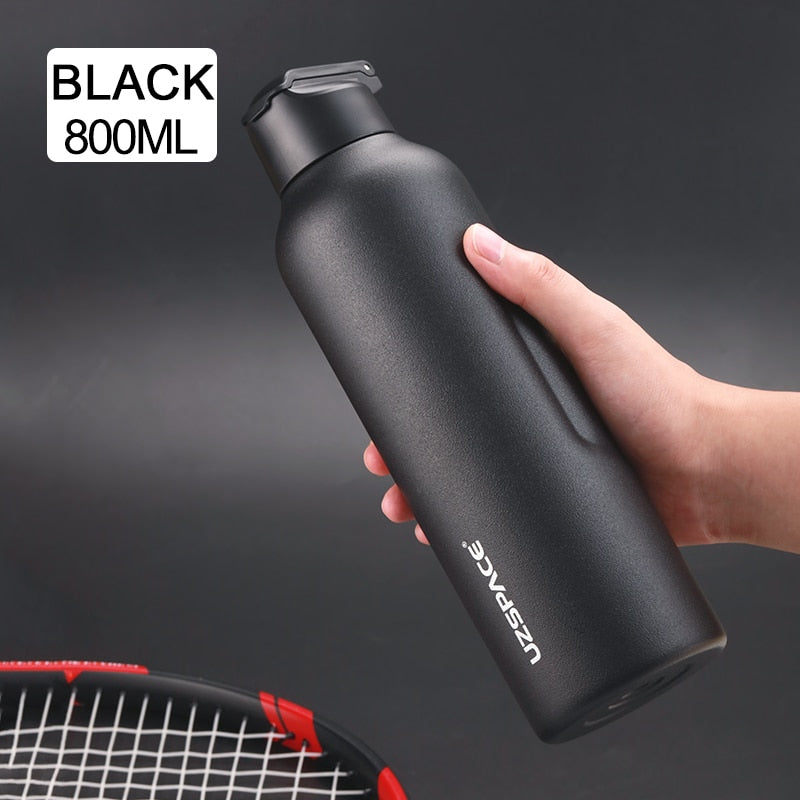 New 27oz 34oz Stainless Steel Water Bottle with straw Vacuum Flasks Insulated Travel Portable Thermal To Climb 1000ml thermos