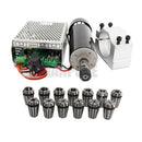 HANPOSE 0.5kw clamps Air cooled Air cooled spindle ER11 chuck CNC 500W Spindle Motor + Power Supply speed governor