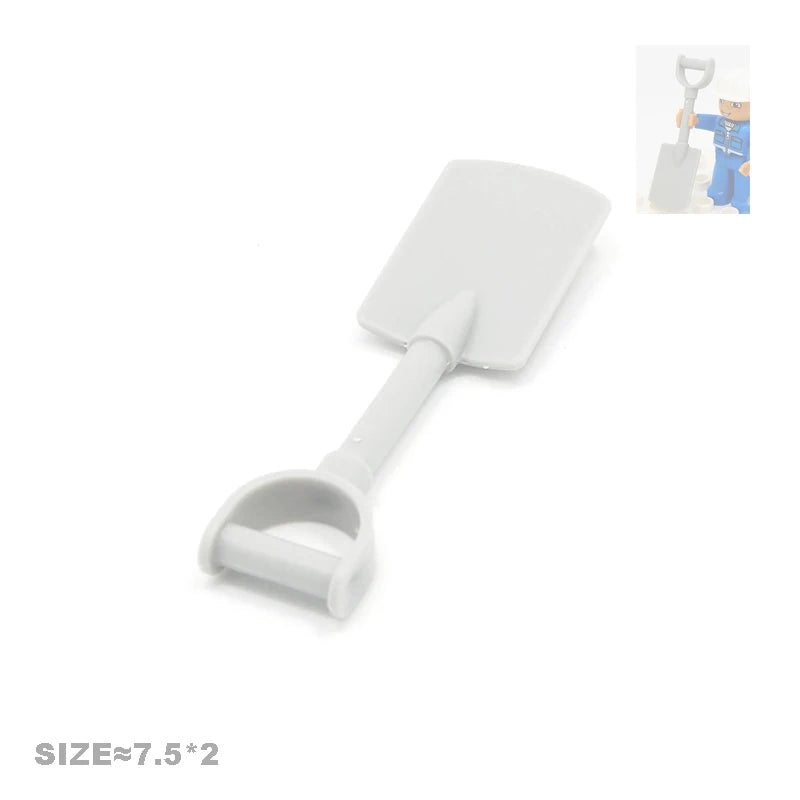 Big Size Action Figures City Princess Policemen Family Building Block Doll Character Accessory Assembly Toys for Children Gift