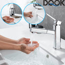 DQOK bathroom basin faucets basin mixer sink faucet Pull Out bathroom water mixer Chrome brass Modern Washbasin faucets Black