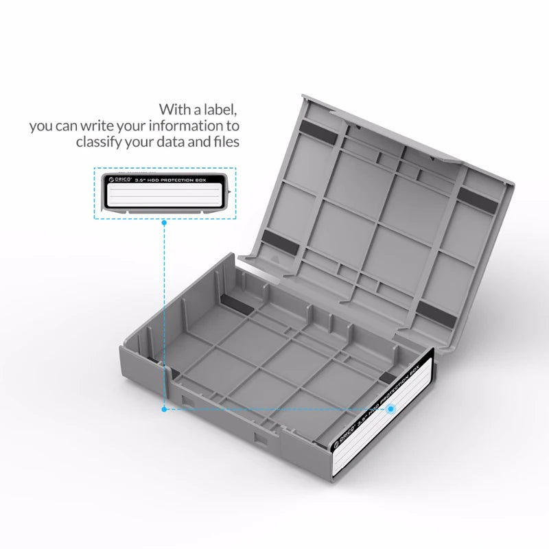 ORICO PHP-35 hard drive box shockproof storage bag 3.5 inch hard drive protection box protective cover with waterproof function