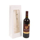 Sichtbare Weinbeutel, feste Papiertüten, weiße Papiertüte mit Klarsichtfenster für Wein-, Blumen-, Geschenkverpackung, Party-, Festival-Geschenkverpackung