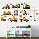 Cartoon Tractor Wall Stickers DIY Transport Cars Wall Art Decal Decoration for Kids Rooms Boys Girls Children Bedroom Home Decor