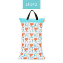 Happy flute 1 pcs Large Hanging Wet/Dry Pail Bag for Cloth Diaper,Inserts,Nappy, Laundry With Two Zippered Waterproof,Reusable