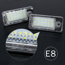 2pcs Canbus car License Plate Light LED White Rear License Tag Lights Direct Replacement 2 Year Warranty For Audi A3 8p A4 B6 B7